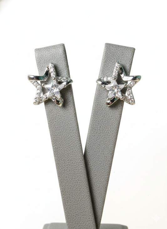 Rohari - Celestial Double Star Stud Earrings
