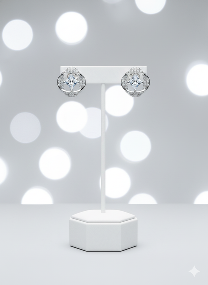 Rohari - Radiant Embrace Studs (Silver Tone)