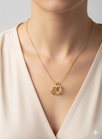 Rohari - The Intertwined Hearts Necklace