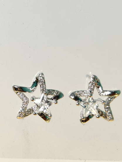 Rohari - Celestial Double Star Stud Earrings